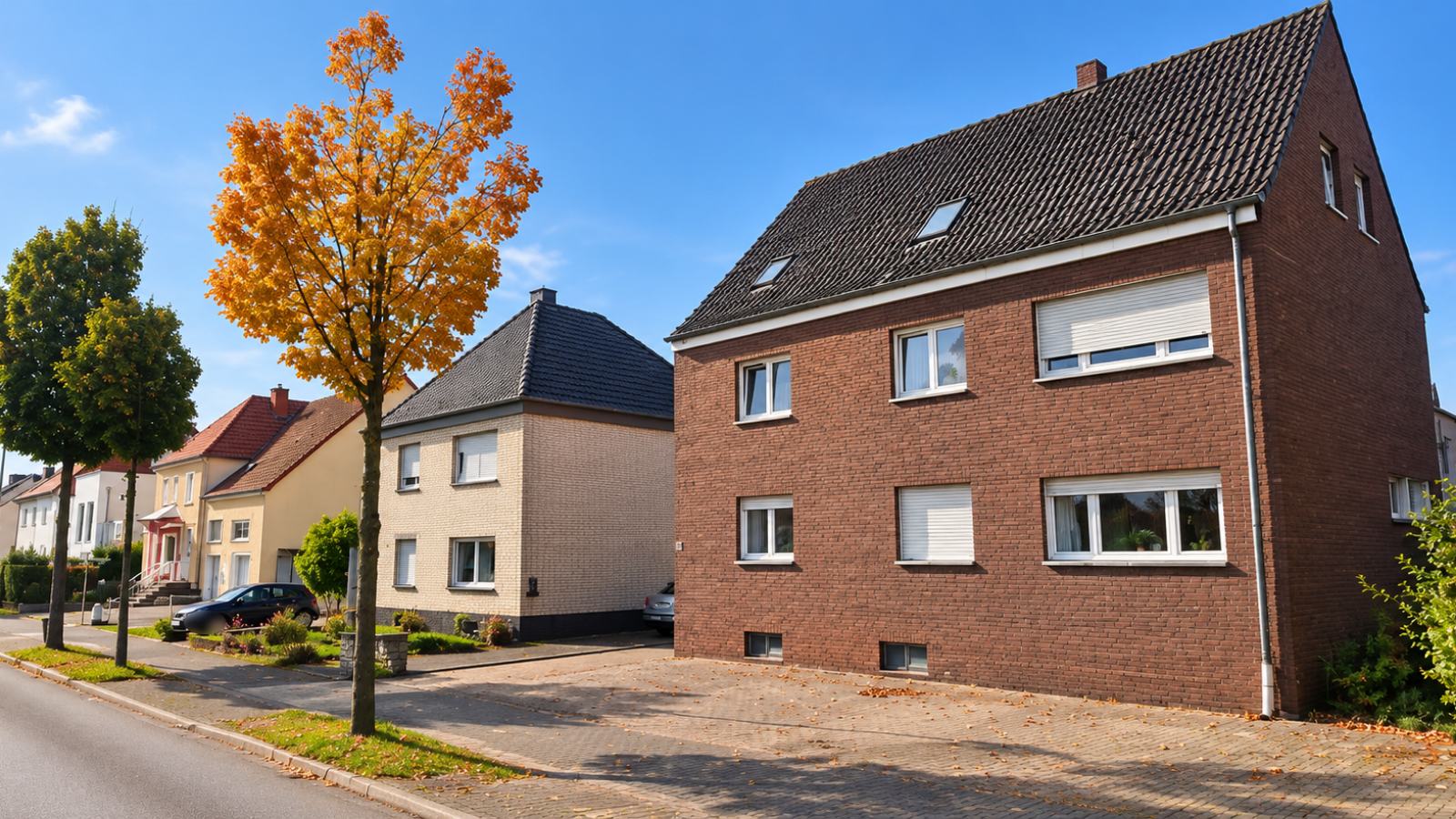 Klinkerhaus an einer ruhigen Wohnstraße in Salzkotten